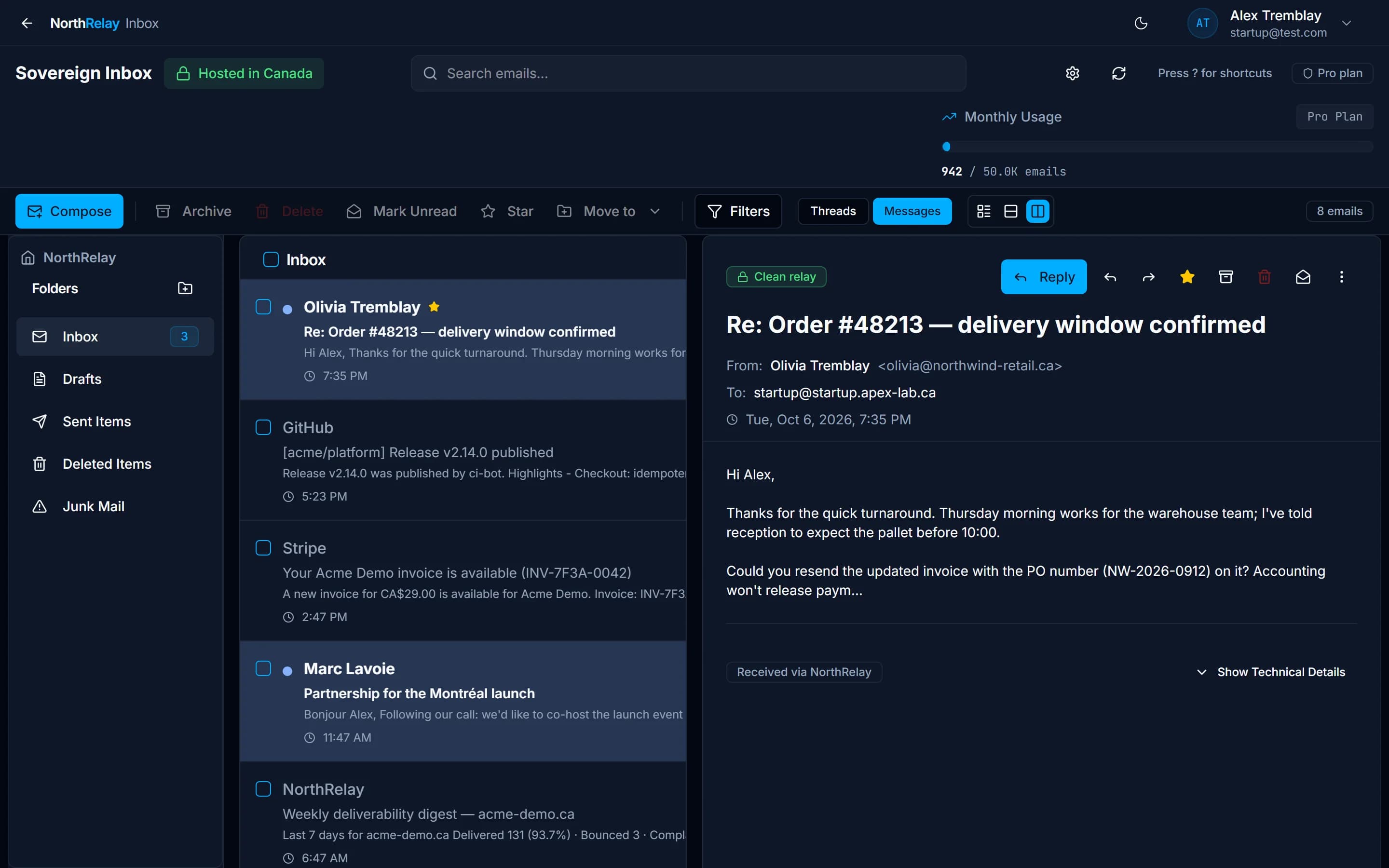 An inbox on your own domain